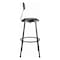 National Public Seating Black Vinyl Stool Back, 30", Stationary 6430B-10 - alternate 3